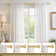 thumbnail image 2 of Heavy Duty Adjustable Curtain Rods for Windows, 1-Inch Diameter Curtain Rod, 32-96 Inches (Bright gold), 2 of 7