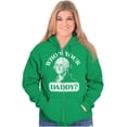 thumbnail image 4 of Funny Who's Your Daddy USA American Zip Up Hoodie Men's Women's Brisco Brands 5X, 4 of 6