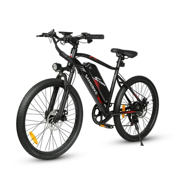 24 Inch Electric Mountain Bike - 500W Power, 36V13AH Long Range, 7-Speed & Disc Brakes