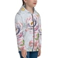 thumbnail image 5 of Rocae Vintage Rose for Zip Up Hoodies for Teen Sweatshirt with Hood-Medium, 5 of 6
