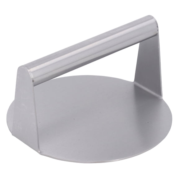 Stainless Steel Burger Press Non-Stick Smokeless Meat Press for Indoor and Outdoor Grilling, 14cm Round