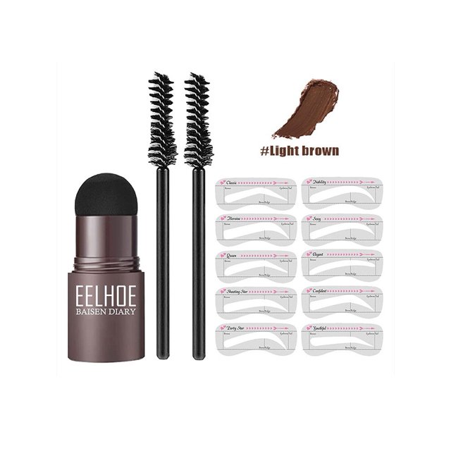 VIP,Juego de plantillas y plantillas de cejas profesionales para mujer, juego de plantillas de un paso para dar forma a las cejas, maquillaje resistente al agua, 2023