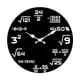 thumbnail image 1 of Reloj de pared con ecuaciones matemáticas, silencioso, ideal como regalo, diseño moderno, 30 cm, montaje en pared, único. Estilo A, 1 of 8