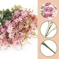 thumbnail image 5 of Morttic 6PCS Artificial Wildflowers Spring Flowers Outdoor Fake Daisy Bouquets Bundle UV Resistant Floral Decor Silk Colorful Wild Flower Faux Plants Bulk for Decoration Home Decor, 5 of 7