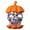 Orange, variant on CoreLiving LED Light-Up Halloween Pumpkin, Spooky Indoor Outdoor Fall Decor, Battery-Operated Jack-O-Lantern for Porch, Mantel, Tabletop, 1-Pack