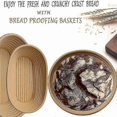 thumbnail image 5 of Bread Proofing Basket Set Of 2 With Starter Kit-round And Ovel Bread Baking Bowl Tools -bread Lame-, 5 of 5