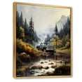 thumbnail image 2 of Designart "Misty Mountains Green Pickup Truck Adventure I" Pickup Truck Floater Framed Wall Decor, 2 of 7