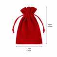 thumbnail image 4 of feijiafs Soft Velvet Drawstring Gift Bags Storage Pouches Reusable Candy Treat Bags Small Flannel Fabric Packing Sacks for Wedding Party Christmas Holiday Small Storage, 4 of 5
