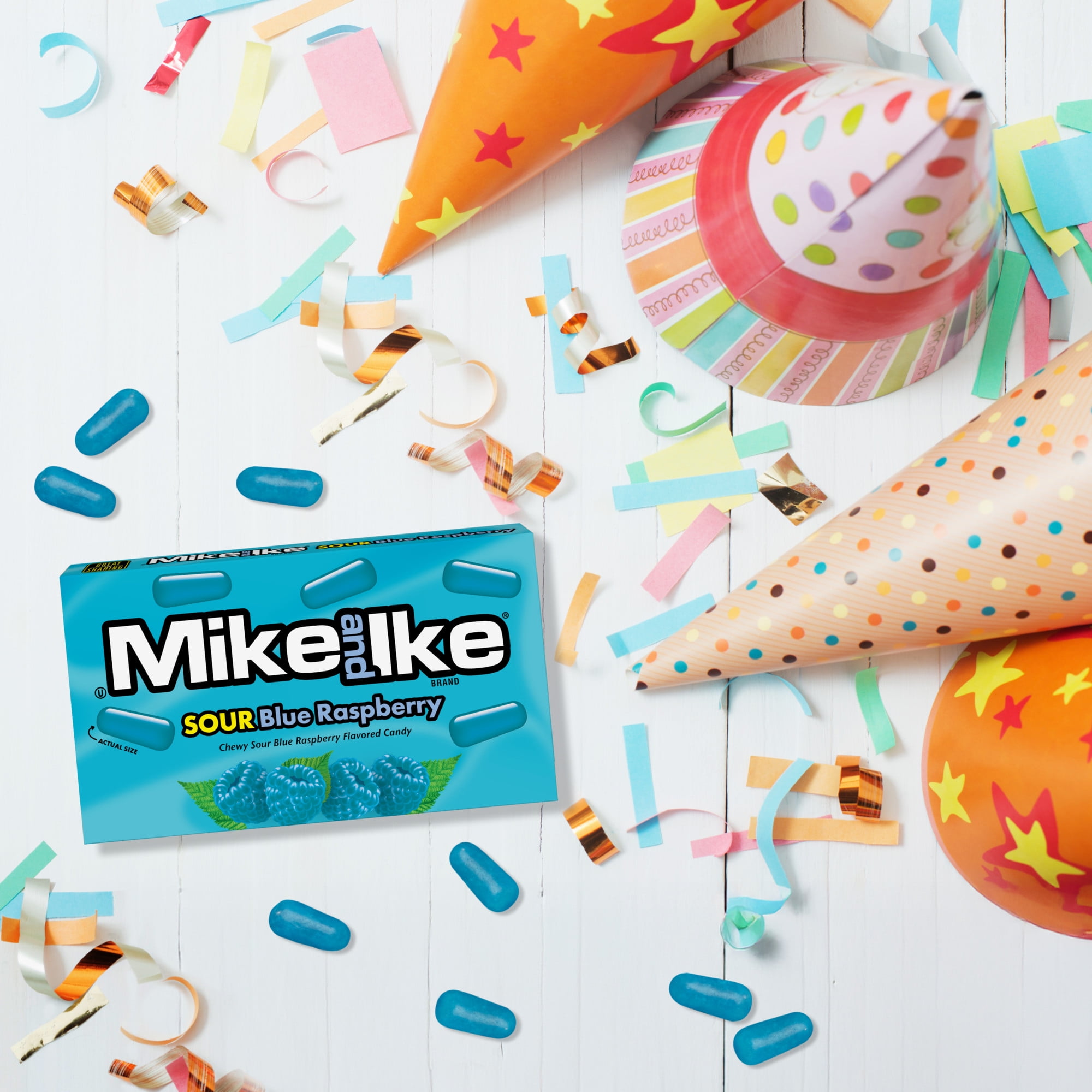 MIKE AND IKE Sour Blue Raspberry flavored Chewy Candy