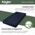 thumbnail image 3 of Kogler 7-Inch Gel-Infused Memory Foam RV Mattress with Nylon Cover and Standard Pillow for Short Queen Beds, Navy, 42x80x7, 3 of 8