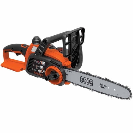 BLACK DECKER 20V MAX Cordless Chainsaw, 10-Inch, 2Ah, Battery and Charger Included