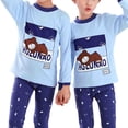 thumbnail image 4 of TIEVOSA Little Boys Girls Cartoon Bunny Crewneck Pajamas Long Sleeve Pj's Clothes Sleepwear 3-13 Years Old, 4 of 4