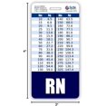 thumbnail image 4 of shiyou-RN Badge Buddy Graphiques de Conversion Verticale avec Hauteur et Poids (Bleu Marine), 4 of 4
