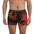 thumbnail image 2 of Bingfone Red And Black Abstract Skull Men's Underwear - Casual Stretch Boxer Briefs-Large, 2 of 7