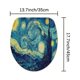 thumbnail image 1 of 1pc Van Gogh Shower Curtain with 12 Hooks and Non-Slip Bathroom Rug - Perfect for Bathroom Decor and Organization, 1 of 5