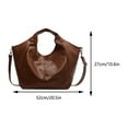 thumbnail image 2 of Sac Hobo Chic pour Femmes Grande Capacité Sangle Ajustable Sac Polyvalent (Blanc), 2 of 6