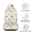 thumbnail image 4 of Fuzoiu Lavender Flowers Print Elastic Car Seat Covers, Seat Cover Protector,Universal Fit Interior Covers for Most Cars,Washable Seat Cover Non Slip for SUV,Sedan,Van, 4 of 5