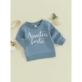thumbnail image 3 of Liacowi Baby Boys Girls Halloween Outfits 3 6 12 18 24 Months Infant Autumn Winter Sweatshirts Long Sleeve Round Neck Letter Print Pullovers Infant Fall Loose Fit Tops, 3 of 8