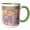 Green/White, variant on 3drose, Field of Lavender Inspirational Joy Botanical- Flowers, 11oz Magic Transforming Mug