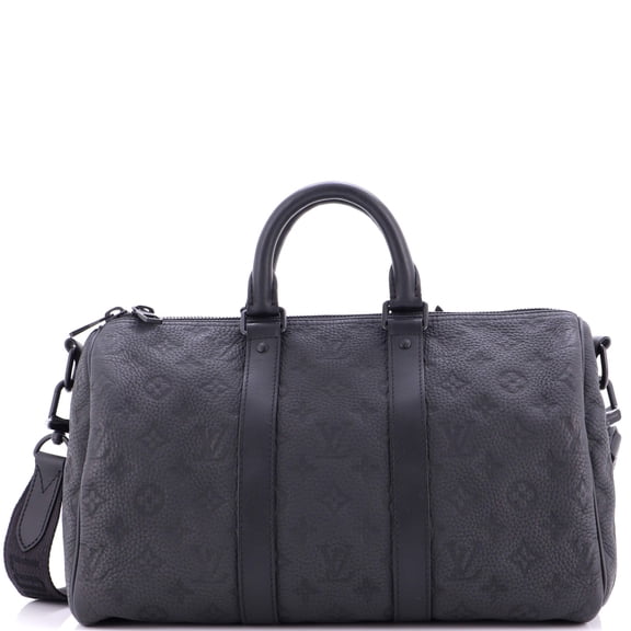 Pre-Owned Keepall Bandouliere Bag Monogram Taurillon Leather 35 By Rebag