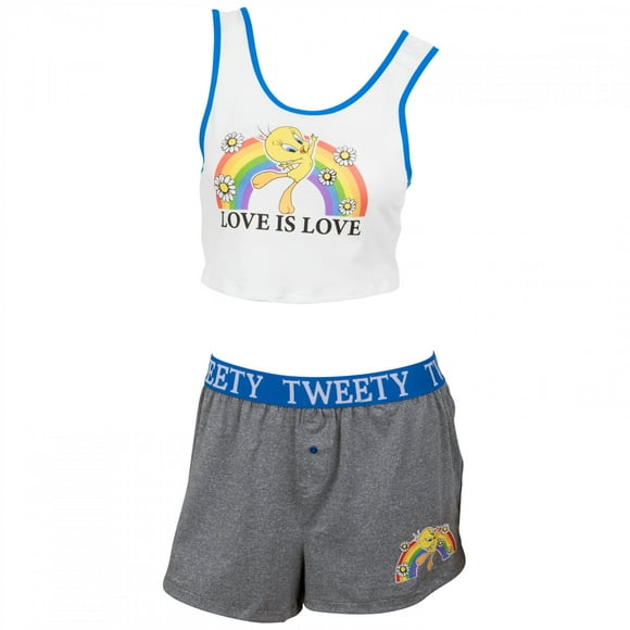 Looney Tunes Tweety Bird Love is Love Tank and Shorts Set-Large