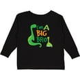 thumbnail image 3 of Inktastic I'm a Big Bro Dinosaur Boys Brother Announcement Boys Long Sleeve Toddler T-Shirt, 3 of 5