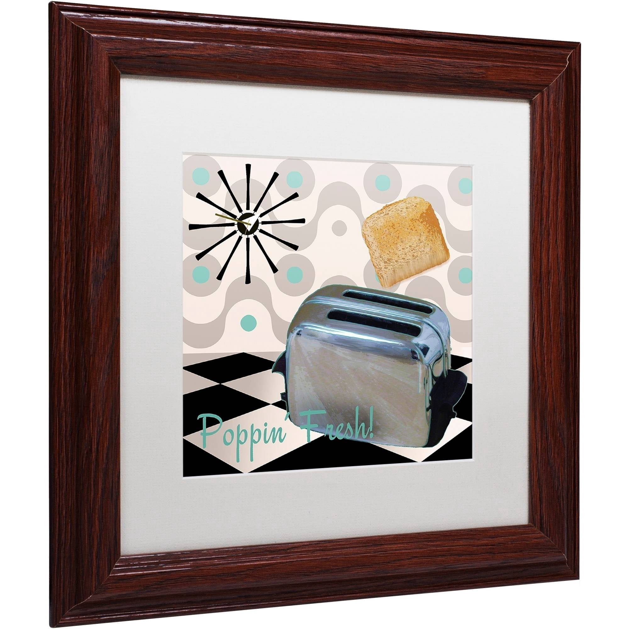 Trademark Fine Art "Fifties Kitchen I" Canvas Art by Color Bakery White Matte, Wood Frame