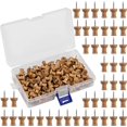 thumbnail image 1 of 100 Ongles en Bois Doux, Ongles Décoratifs, Ongles en Bois, Ongles en Bois, Épingle pour Tableaux, articles de Processus avec Boîte de Rangement, Café, 1 of 5