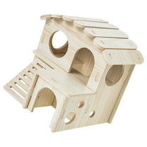 unbranded  Guinea Pig Houses Multi-storey Small Animal Mechanism Wooden Sleeping Hut