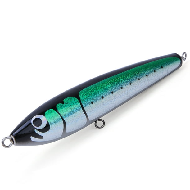 90g Sea Fishing Pencil Wooden Artificial Lifelike Tuna Lures Fishing Baits  Fish Tackle AccessoryGreen 