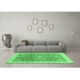 thumbnail image 3 of Ahgly Company Indoor Square Oriental Emerald Green Modern Area Rugs, 7' Square, 3 of 4
