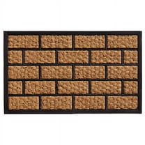Calloway Mills 280061830 18 x 30 in. Brickmann Rectangular Doormat, Natural & Black