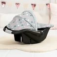 thumbnail image 4 of Bayer Design Dolls: Deluxe Car Seat - Grey, Pink, Stars - Accessory For Dolls Up To 18", Retractable Sunshade, Seat Belt, Hard Shel, Kids Toy, Age 3+, 4 of 6