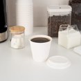 thumbnail image 4 of czcpp--8 Ounce Insulated Coffee Cups with Lids, 20 Ripple Wall Hot Cups with Lids - Leakproof, Non-Slip, White Paper Coffee Cup with Lid, Disposable, for Teas, Hot Cocoas, Or Lattes, 4 of 4
