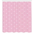 thumbnail image 3 of Ambesonne Pink Polka Dots Shower Curtain, Brushed Round Motif, 69"Wx84"L, Pale Pink White, 3 of 3