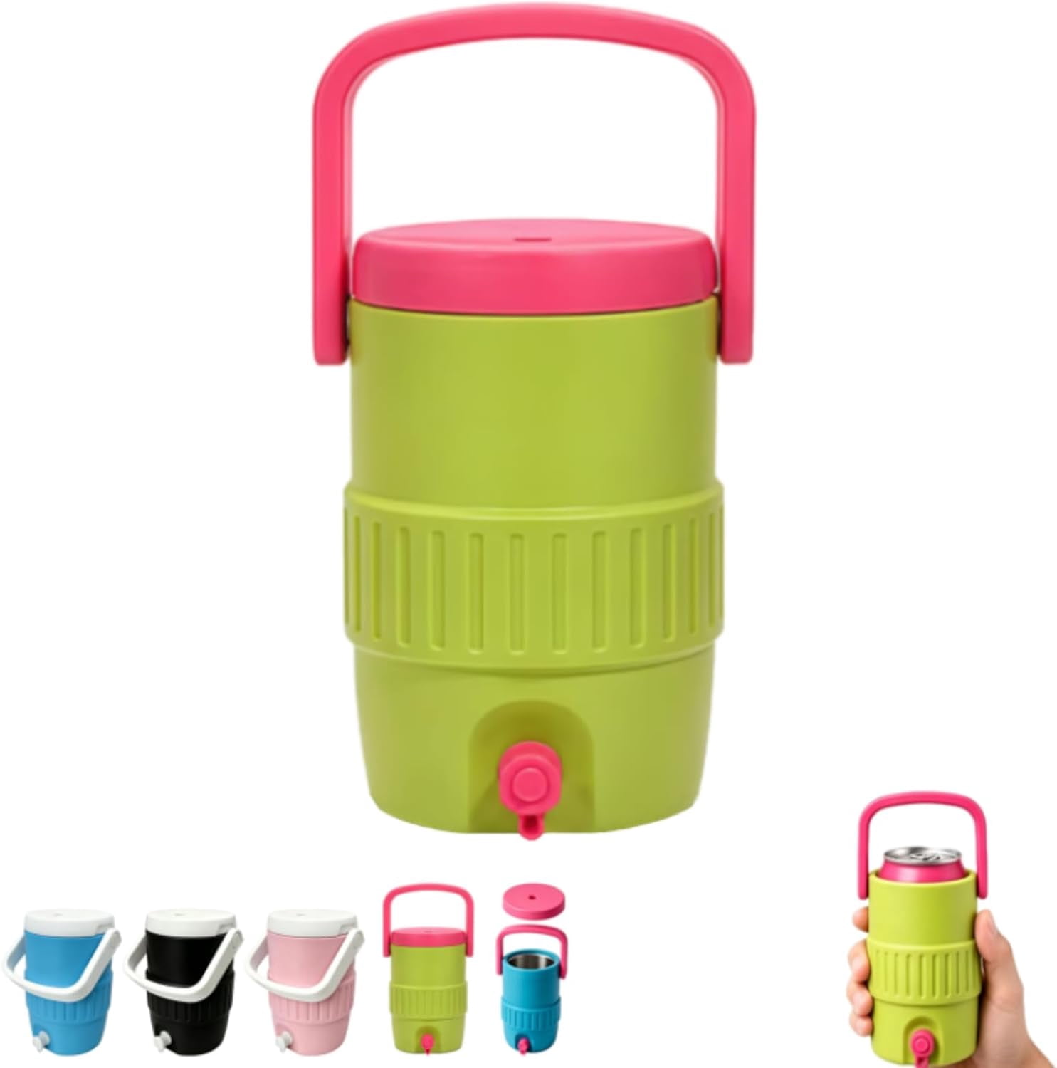 12oz Slim and Standard Can Drink Holder, Beach Drink Cooler, 3D Printed 12oz Can Holder, Portable Insulated Beverage Can Sleeve for Soda Beer（2Pcs）