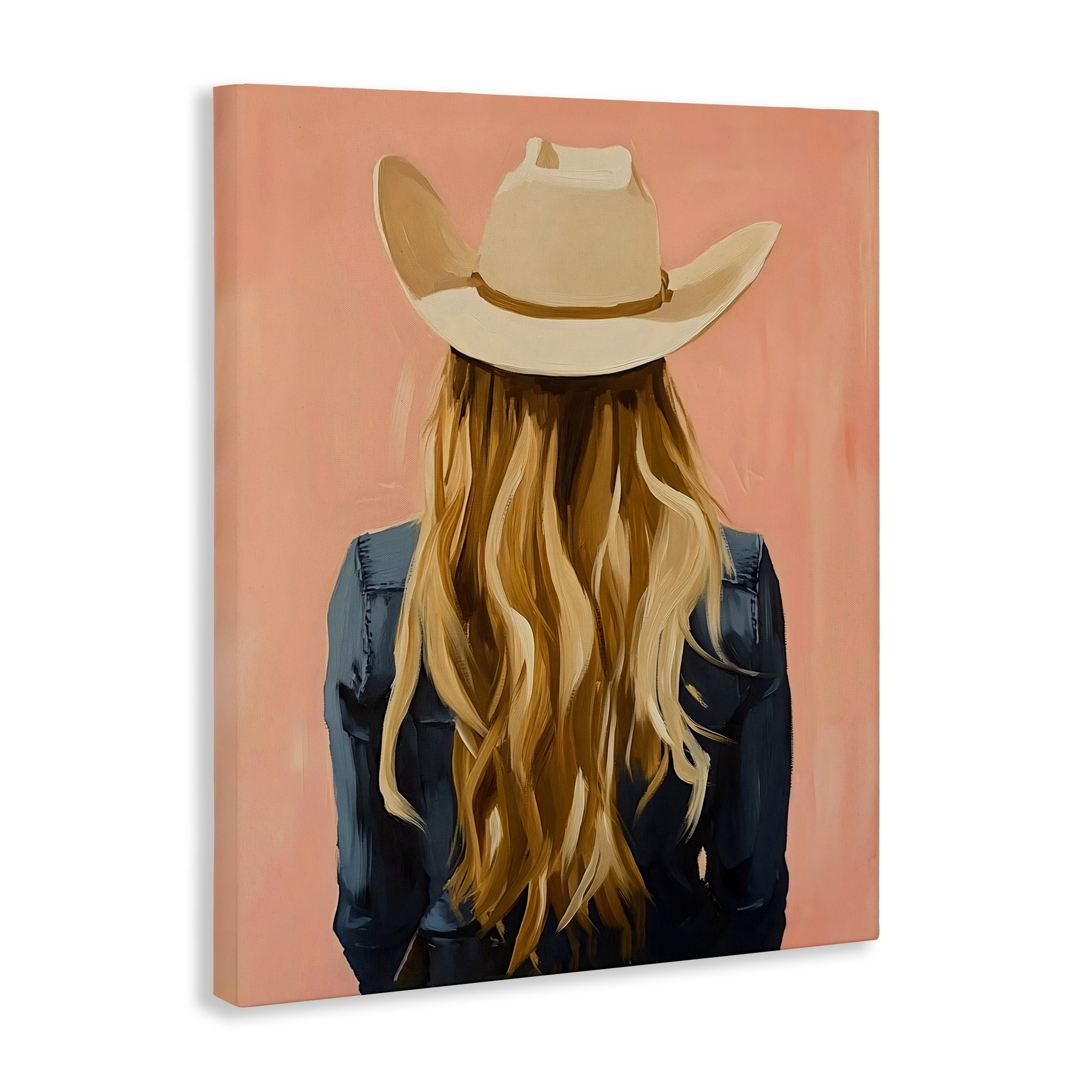 Stupell Industries Blonde Cowgirl Back View Canvas Wall Art, design by The Prints Vibe