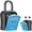 Blue, variant on Key Lock Box, Portable Combination Lockbox Wall-Mounted Key Storage Box for House Keys, Resettable Code Safe Security Lock Box for Home, Office, Apartment Spare Key Storage (2 Pack, Gray)