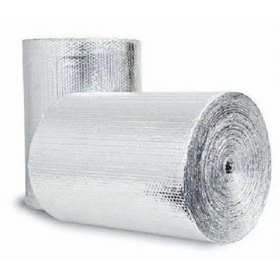 Continuous Double Foil Insulation Reflective Bubble Roll (12"x3FT)