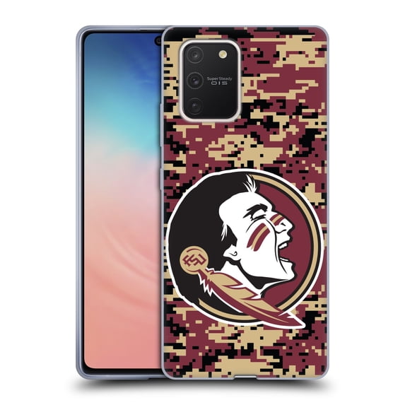 Head Case Designs Officially Licensed Florida State University FSU Florida State University Digital Camouflage Soft Gel Case Compatible with Samsung Galaxy S10 Lite