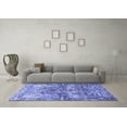 thumbnail image 3 of Ahgly Company Indoor Square Persian Blue Traditional Area Rugs, 4' Square, 3 of 4