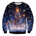 thumbnail image 1 of Sudaderas con estampado de árbol de Navidad para hombre, chándal de gran tamaño para pareja, Jersey Vintage de los años 90, ropa de otoño, 1 of 4