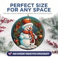 thumbnail image 2 of Snowman with Scarf Christmas Ornament - Festive Holiday Decor - 2.8" Round - Gold String Included - UV Printed Design - Choose from Over 140 Designs - BMCO0403, 2 of 6
