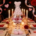 thumbnail image 5 of Valentine's Day Plush Gnome Decoration - Pink Heart & Floral Hanging Doll, Stylish Home/Tiered Tray Decor for Romantic Valentine's Styling, 5 of 6
