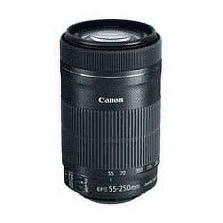 Canon - EF-S55-250mm F4-5.6 IS STM Telephoto Zoom Lens for EOS DSLR Cameras - Black
