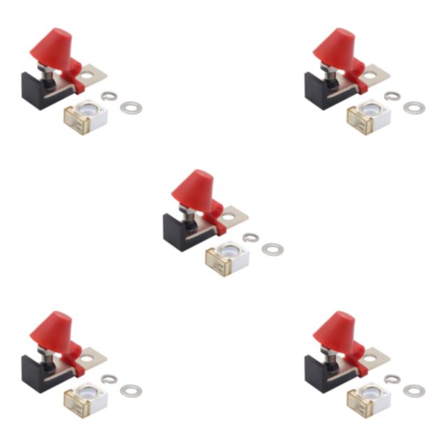 Transemion Marine Terminal Fuse Block for Boat Compact and Waterproof 60A 6.2 x 2 x 4.5cm 5Set