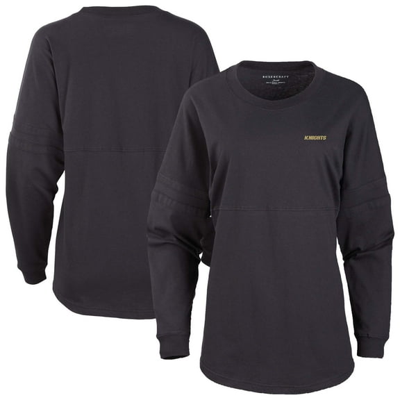 Women's Black UCF Knights Pom Pom Long Sleeve Jersey