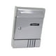 thumbnail image 4 of Buzones de pared para buzón exterior con cerradura, 2 llaves y soporte para sobres Gris, 4 of 9