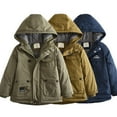 thumbnail image 4 of XQYLOS Boys Hooded Puffer Jackets Lined Water Winter Coat Windproof Thicken Warm Quilted Puffer Coat, 4 of 9