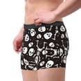 thumbnail image 2 of Lukts Skeleton Pattern Men's Underwear Covered Waistband Boxer Briefs-Large, 2 of 5